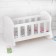 Coting - cradle "Lulia" white, with bedding, mix