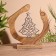 Interior souvenir in the wooden ring "Christmas tree" 33x8x34 cm