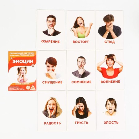 Mix Training cards according to the method of Glen Doman “We Expand the horizons”, 10 pieces, A6, 2+-6