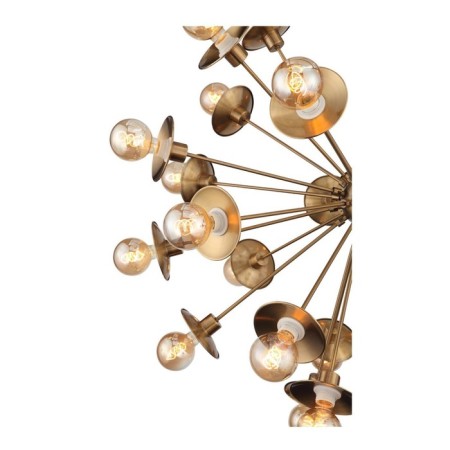 Suspension lamp ST LUCE. SL1111.303.30. Guido. 30x40 watts, e27, 100x100 cm, brass color-11