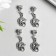 Bale with a suspension metal for creativity "Unicorn Head" silver 3.6 cm