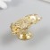 Handle for the casket Metal "Filin on the branch" Gold 5.2x2.2 cm