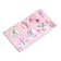 Stickers for flowers and gifts "with love", pink, 16 x 7.7 cm