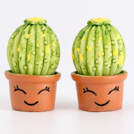 Miniature Puppet "Large Cactus", set 2 pcs., Size 1 pc. - 1.7 × 2.5 × 1.7 cm-1