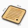 Tray for the tea ceremony, 20 x 20 x 2.5 cm, black tray