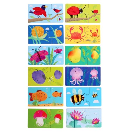 Puzzle "Large-Little", launching of speech, 12 elements-2
