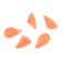 Cargo of a bullet exentric painted pissy Yaman 5 pcs., 52 g, orange