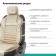 Kittens on the seat Orthopedic Multi Comfort, 6 stops, 3 objects, eco -leather, beige