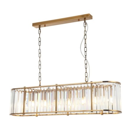 Crystal Crystal Crystal Chandelier Washer 7xe14 40W, size 91x20x32-150 cm, bronze color