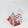 PVS gift box, Santa Claus, 10 x 10 x 10 cm, New Year