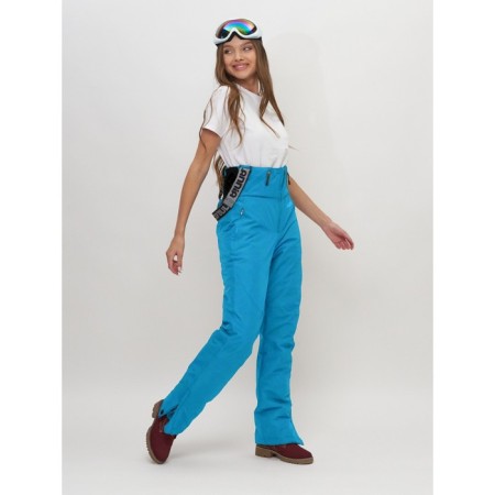 Ski -loving trousers, size 44, blue color-7