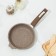 Granite Brown pan, d = 18 cm, plastic handle, anti -stick coating, brown color