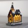 LED figure "House with a tower" 4.5 × 8.5 × 6 cm, ceramics, batteries AG13x2, glow warm white