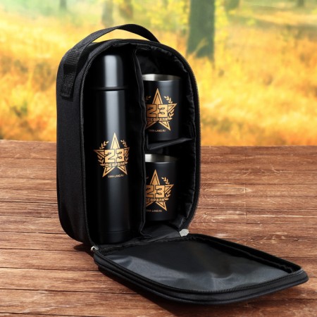 Tourist set "Defender", a thermos 500 ml, a mug of 180 ml, 2 pcs-1