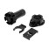 Plastic tundra support adjustable d = 26, h = 80-120 mm, with clip and black, 4 pcs TMP