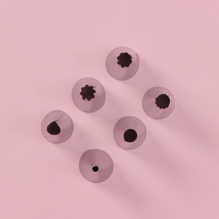 Set of confectionery share "Host", 8 objects: 6 nozzles, adapter, confectionery bag 27 × 15 cm, color mix-2
