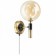Sconces Citilux "NARDA" CL204310, 15x27 cm, 1x40W, G9, brown color
