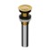 Bottom valve for the Wasserkraft A252 sink, without overflow, brass, gold