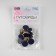 A set of plastic buttons on the leg, d = 15 mm, 10 pcs, matte, blue color