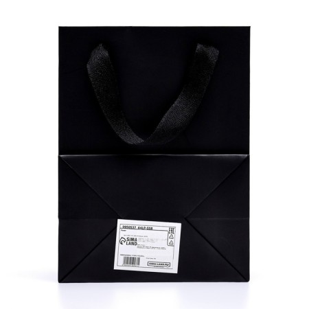 Gift package, with a window, 20 x 15 x 10 cm, black-2