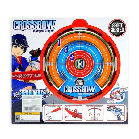 Sports crossbow, shoots with suction cups, with a laser sight, works from batteries-5