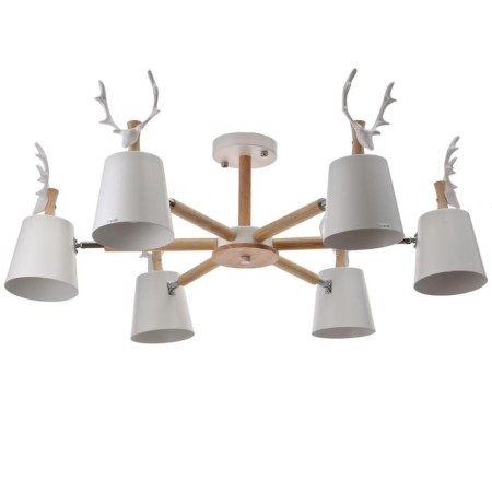 Chandelier 1073/6wt E27 60W white 85x85x50 cm Bayerlux
