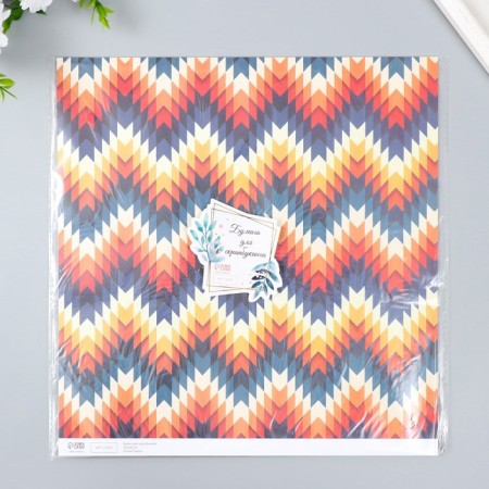 Scrapbooking "Zigzag" density 180 g 30.5x32 cm-4