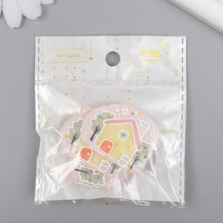 Decor for the work of acrylic "House and apple tree" 0.2x3.9x3 cm-3