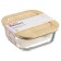 Smart Solutions baking and storage container with bamboo cover, 800 ml