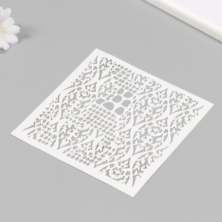 Plastic "pattern" 15x15 cm stencil-1