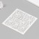 Plastic "pattern" 15x15 cm stencil