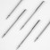 Needles for household sewing machines, universal, No. 130/21, 5 pcs