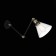 Sconces st. SL237.401.01. Evoluto. 1x40 watts, E27, 20x20 cm, black color, bronze