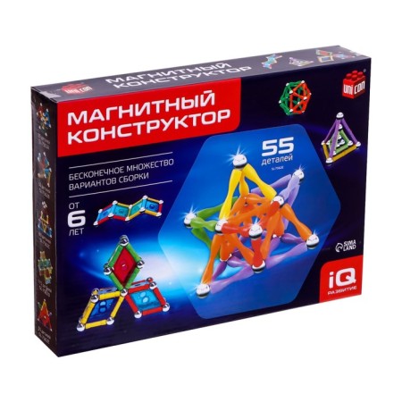 Designer magnetic "unusual figures", 55 parts-5