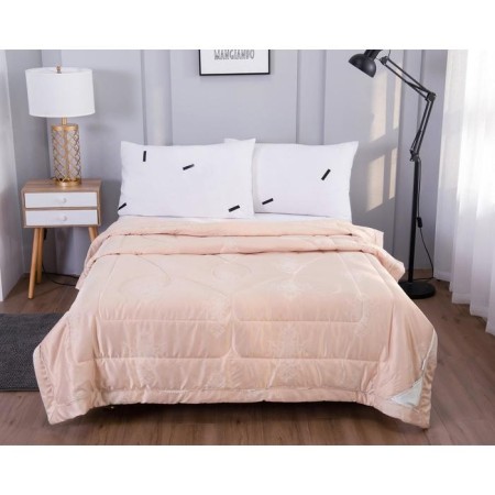 Charlize blanket, size 200x220 cm, peach color