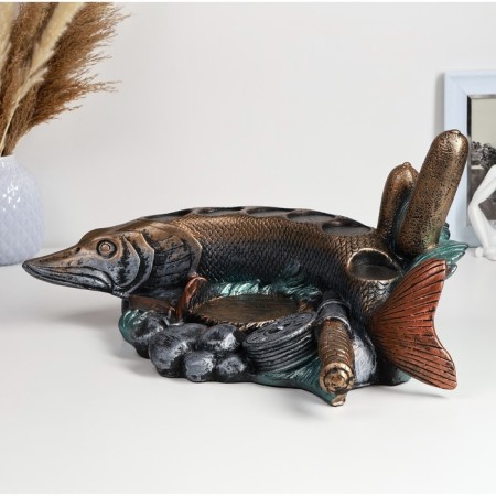 Stand for the bottle "Pike fish" 46x26x22cm, color-2