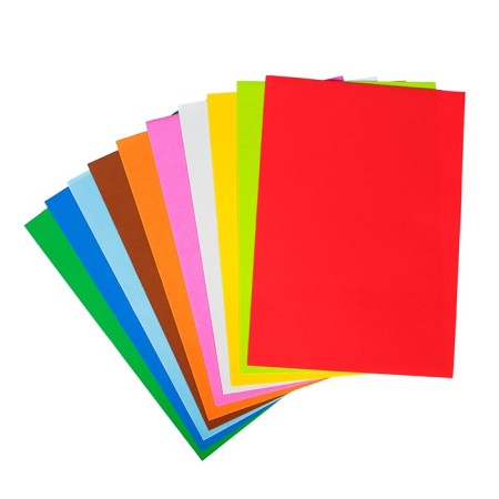 Foamiran colored, A4, 1 mm, Devente, 10 sheets x 10 colors-1