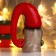 Souvenir Ceramics "Santa Claus, gray caftan and red cap" 16.5x7.5x11 cm