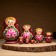 Flot "flowers", pink dress, 10 puppet, 12-14 cm