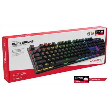 Keyboard HyperX Allloy Origins Mechanical Black USB for Gamer Led (4P4F6AA#Aba)-5