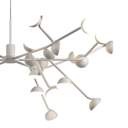 Suspended chandelier Mantra Adn, Led, 5500lm, 3000k, 350 mm, matte white color-2