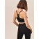 Female top on thin adjustable straps Mirey Top Sport Spalla Stretta, size 46-48, black color