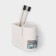 Stand for bathrooms and kitchen accessories, 11 × 8 × 9.5 cm, white color