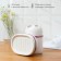 A set of accessories for the Burleske bathroom, 4 items (soap dish, soap dispenser 400 ml, 2 cups), white color