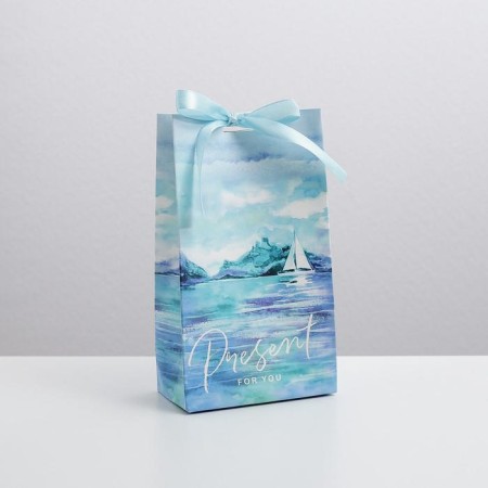 Gift package with tape, packaging, Present for You, 13 x 23 x 7 cm