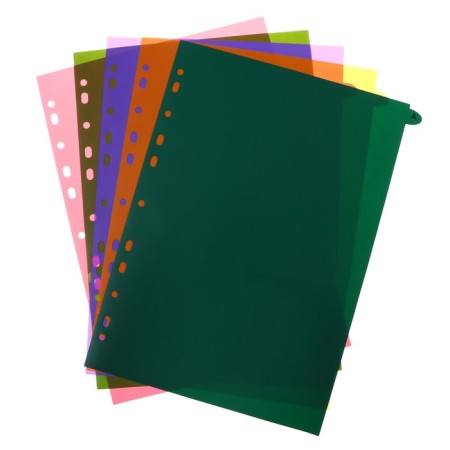 A4 sheets division (245 x 305 mm), color, alphabetical A-I, 20 sheets, "Devente. Marandi" polypropylene 140 microns, individual packaging-1