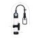 Mechanical pump Sexus Men Training Aksel, ABS plastic, black, 70 cm