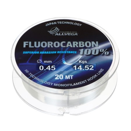 Monophile FX FX FX FLUOROCARBON 100%, diameter 0.45 mm, test 14.52 kg, 20 m, transparent