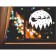 Decorative sticker for windows "Santa against the background of the moon" 37x32 cm