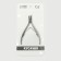 Pedicure nippers, 2 springs, 10.5 cm, blade length - 12 mm, silver color